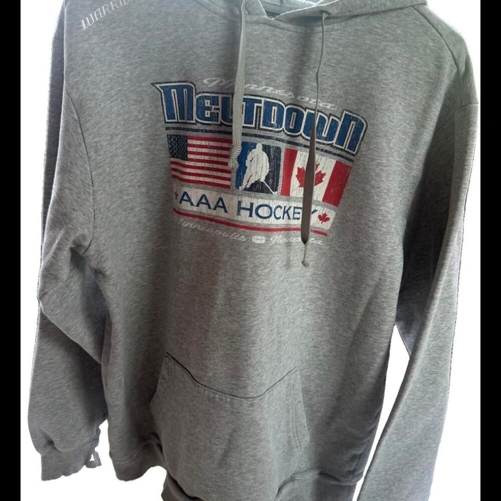 Aaa Men's Grey Hoodie